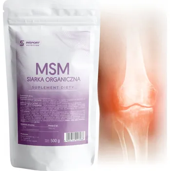 Kloubní výživa Čistá organická síra MSM 500g na klouby, vlasy, kůži a nehty | INSPORT