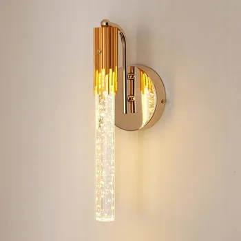 Nástěnné svítidlo Nástěnné svítidlo GOECO zlaté, integrovaný LED zdroj 6 W