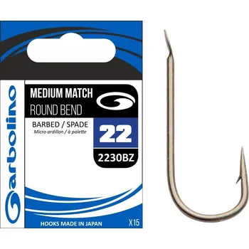 Rybářský háček Garbolino Medium Match Háčky na zem 15 ks