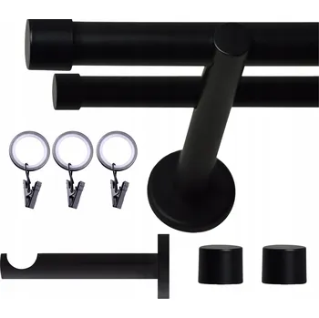 VOPPI GARNÝŽ DVOJITÁ LOFT SE ŽABKAMI 19+19MM 220 CM BÍLÁ