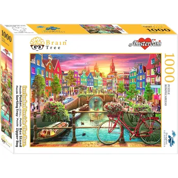Puzzle Brain Tree Puzzle Amsterdam 1000 dílků - poškozený obal