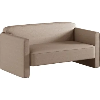 Pohovka Micadoni Tmavě béžová dvoumístná pohovka Abby 140 cm