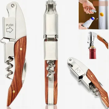 Otvírák Elegantní vývrtka na víno Trybuszon – barmanův otvírák z exotického dřeva