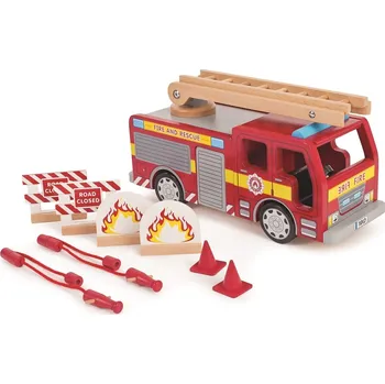 Dřevěná hračka Tidlo Dřevěný požární vůz - poškozený obal