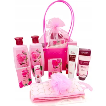 Kosmetická sada LUXUSNÍ SADA RŮŽOVÉ KOSMETIKY ROSE DÁREK DEN UČITELŮ