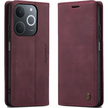 Pouzdro na mobilní telefon Flipové pouzdro Caseme pro realme Note 70T, červené