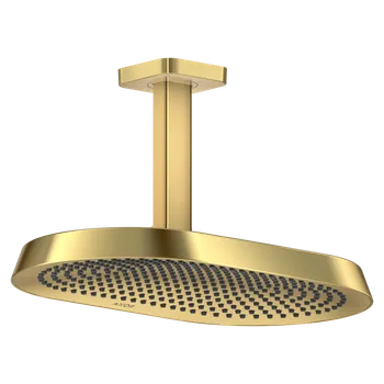 Sprchová hlavice Axor ShowerSphere - Hlavová sprcha 370/220 2jet s připojením ze stropu, leštěný vzhled zlata 39757990