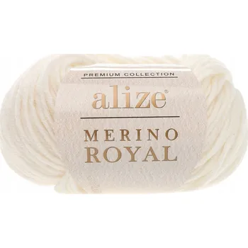 Příze Vlněná příze na čepice Alize Merino Royal č. 100 m 50 g příjemná