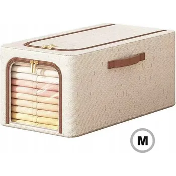 Úložný box Organizér / Obal na povlečení a oblečení s rámem, úložný box 49L Premium