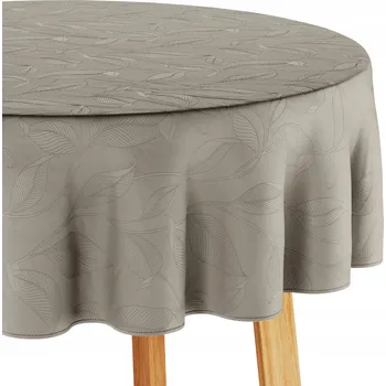 Prostěradlo Ubrus odolný proti skvrnám Filumi CAPPUCCINO 130x130 Kulatý