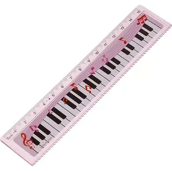 pravítka Pravítko - klaviatura (růžové)