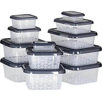 Dóza na potraviny SADA DÓZ NA POTRAVINY VÍČKA BRANQ 12x NÁDOBY NA JÍDLO