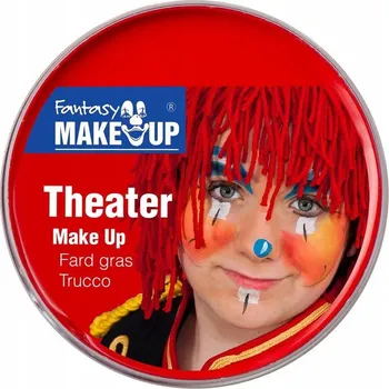 Speciální výtvarná barva Barva na obličej červená na bázi tuku 25g