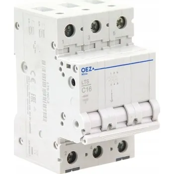 Jistič Jistič 3P C16 OEZ Minia LTS-16C-3 Pojistka | Automatický jistič