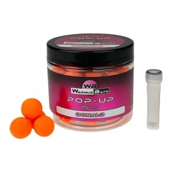 Boilies Donald Plovoucí Kuličky Pop Up 15mm + Booster Warmuz Baits