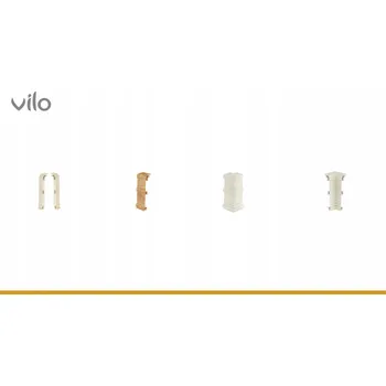 Levá koncovka, pravá koncovka Vilo PVC 3,5 x 55, délka 10 cm, dub