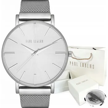 Hodinky Dámské hodinky Paul Lorens JULIE s velkým ciferníkem - stříbrné S GRAVÍROVÁNÍM