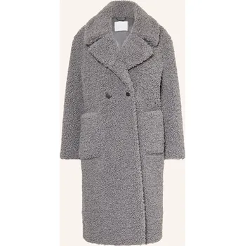 Rich & Royal Dámský Plyšový Kabát, černošedá, 36