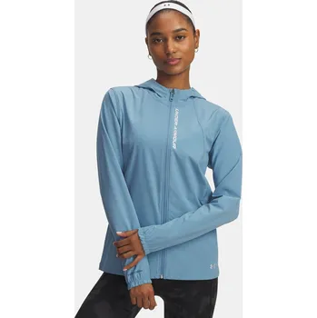 Dámská casual bunda Dámská bunda Under Armour UA OutRun the STORM Jacket-BLU - Dámské Under Armour černá | světle modrá 3426259