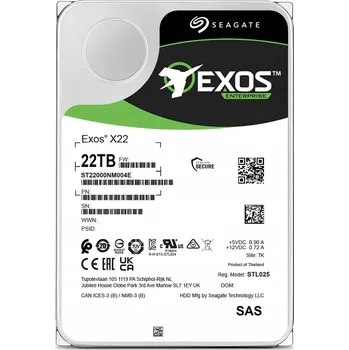 Interní pevný disk Pevný disk Seagate Exos Enterprise X22 ST22000NM004E 22 TB SAS 3,5"
