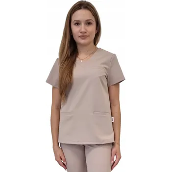 Zdravotnický oděv Mikina zdravotnická béžová basic premium vel. S