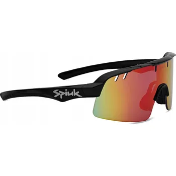 Sluneční brýle SPORTOVNÍ CYKLISTICKÉ BRÝLE SPIUK SKALA ČERNÉ S ČERVENÝM ZRCADLOVÝM SKLEM, KATEGORIE 3