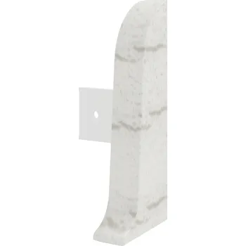 soklová lišta Levá koncovka, pravá koncovka Vilo PVC 3,5 x 55, délka 10 cm, dub