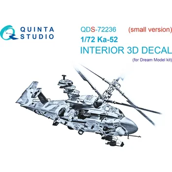 Plastikový model Quinta studio 1/72 Ka-52 3D-Print&col.Interior (DREAM M.) SMALL