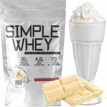 Protein Protein 4U Nutrition WPC prášek 700 g příchuť bílá čokoláda