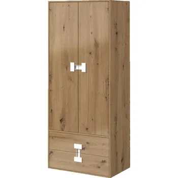 Dětská skříň Max-i Šatní skříň BREYSTON 1 do dětského pokoje | dub artisan