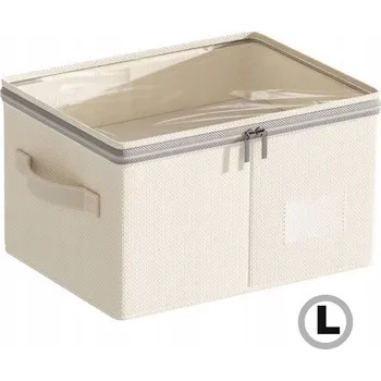 Úložný box Organizér / Obal na povlečení, oblečení, vyztužený, s víkem, úložný box 40L