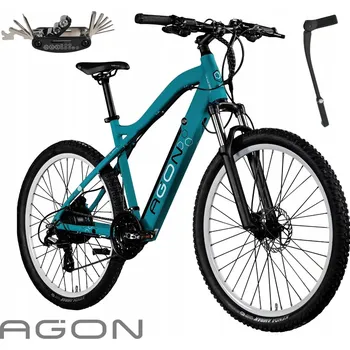 Jízdní kolo Elektrokolo Horské 27,5" MTB 250W Altus Hydraulické brzdy Shimano Stojánek