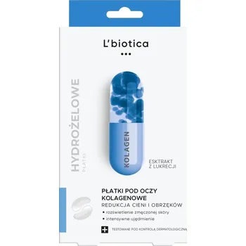 Péče o oční okolí LBIOTICA Kolagenové náplasti pod oči redukující tmavé kruhy a otoky 3 x 2 ks