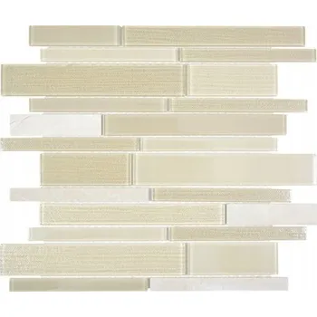 Obklad SKLENĚNÁ MOZAIKA, OBKLAD MIX BÉŽOVÁ