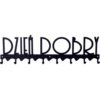 Věšák Šatní ramínko kovový Furnigo černý