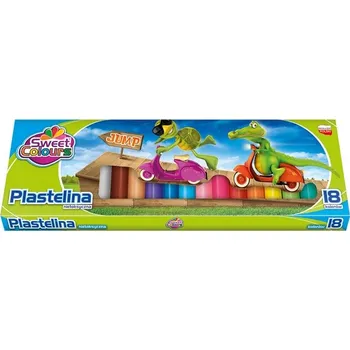 Modelovací hmota Plastelína Sweet Colours školní modelovací hmota 18 ks