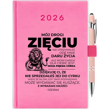 Kalendář Knižkový kalendář pro učitele 2026 A5, růžový