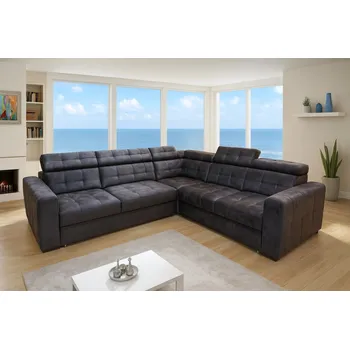 Sedací souprava Rozkládací rohová sedačka IRMA I hnědá