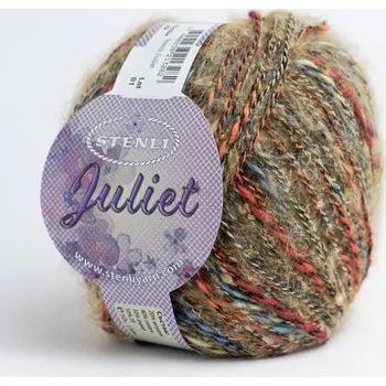 Stenli Příze Juliet - 22 světlehnědo-oranžovo-modrá