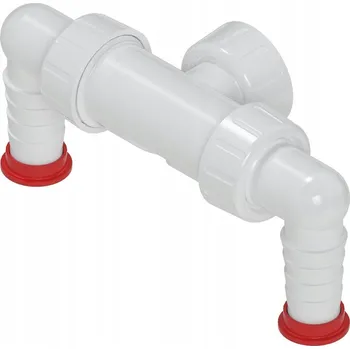 Sifon Dvojité koleno k podomítkovému sifonu, bílé 168.131.0