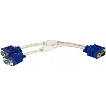 Video kabel Adaptérový kabel Akyga AK-AD-20 VGA M - 2x VGA F 0,25 m