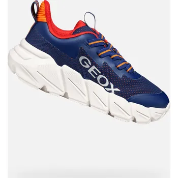 Dětská móda Tmavě modré chlapecké tenisky Geox Flexyper Fast - Kluci GEOX modrá | bílá | červená 3425999