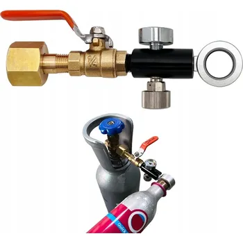 Příslušenství pro výrobník sody Plnicí stanice CO2 pro butli Sodastream DUO s rychlospojkou a ventilem