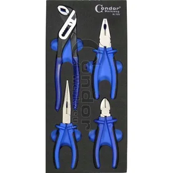 Vložka do organizéru na nářadí Vložka do vozíku s nářadím - kleště, 4 ks. Condor