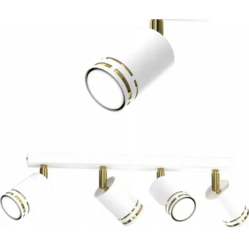 STROPNÍ STROPNÍ SVÍTIDLO REFLEKTOR BÍLÝ ZLATÝ POHYBLIVÝ LED GX53 ČESKÁ LAMPA SPOT