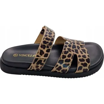 Dámská obuv Nazouváky pantofle VINCEZA 17401 leopard vel.41