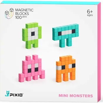 ostatní stavebnice PIXIO magnetická stavebnice - Mini Monsters - 100 ks