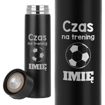 Termoska Termohrnek Černá Termoska Do Školy Pro Dítě Čas Na Trénink *Jméno*