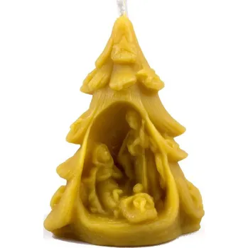 Vánoční dekorace Betlém v dutině stromu