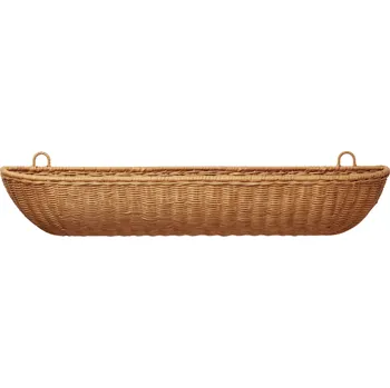 Úložný box Nástěnný ratanový koš 75 x 14 cm "Braided Wall Pockets" ferm LIVING